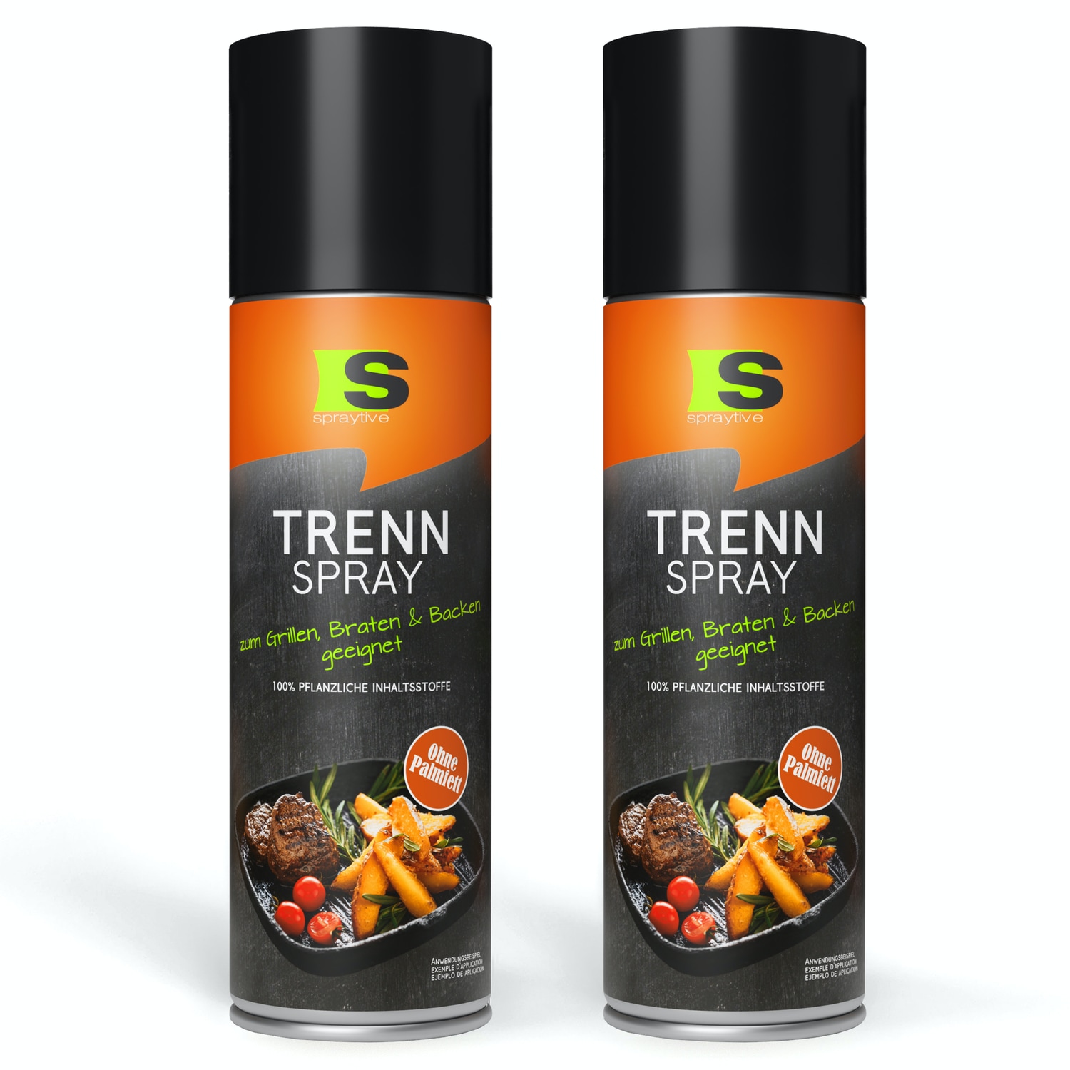 2 x 400ml Trennspray - Anti-Haft-Spray zum Grillen, Braten & Backen