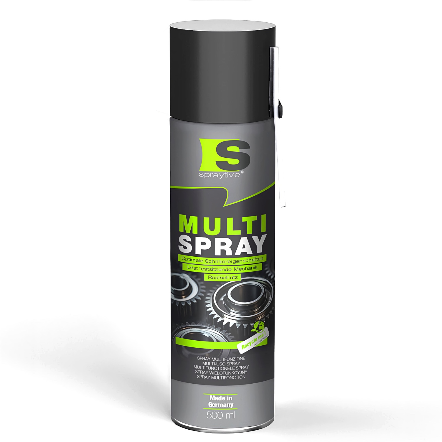 1 × 500 ml Multi Spray – 5-in-1 Kriechöl & Multifunktionsöl – Rostlöser, Schmiermittel, Kontaktspray, Reiniger & Korrosionsschutz