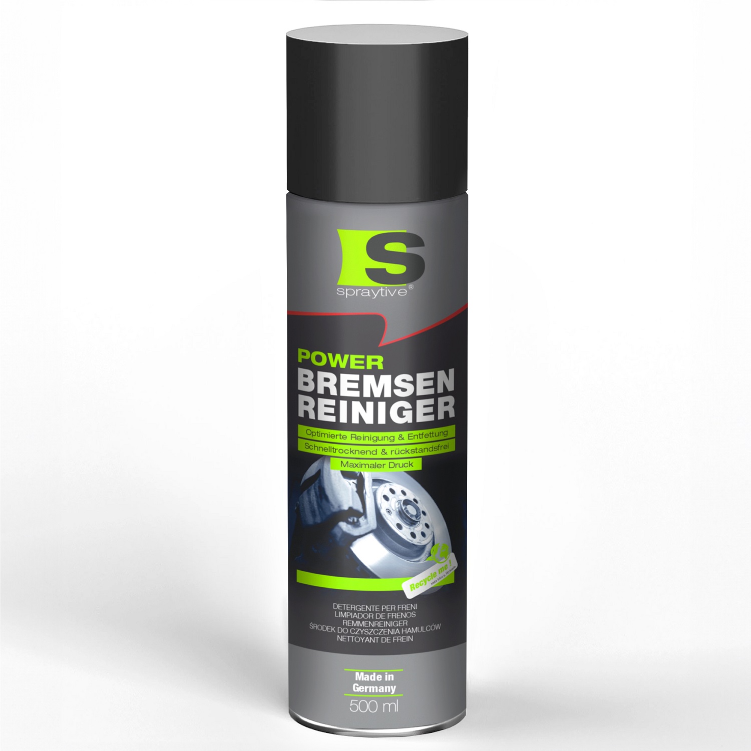 1 x 500ml Bremsenreiniger – Hochwirksamer Kaltreiniger, entfernt Schmutz, Öl, Fett und Rost