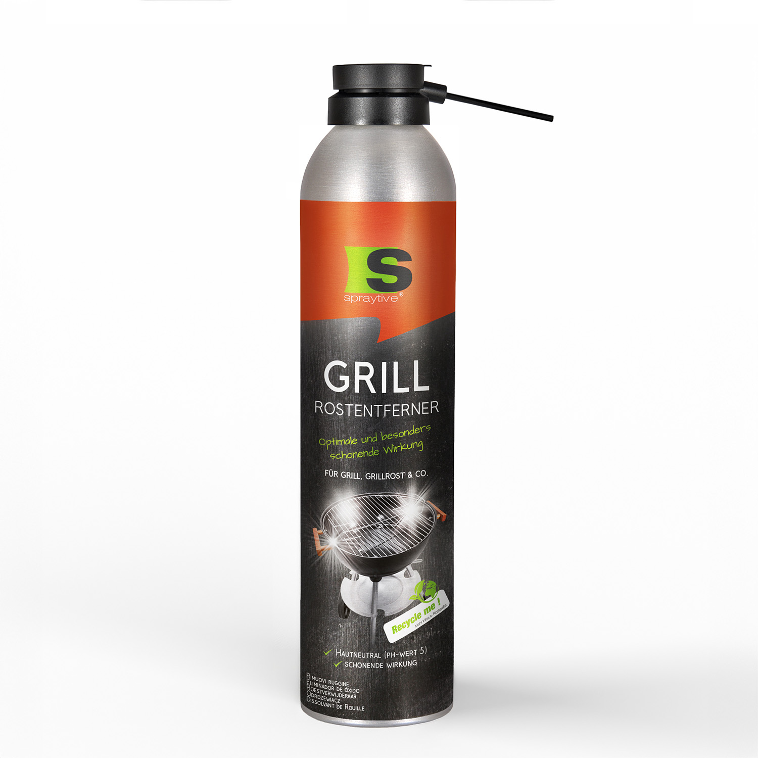 1 x 300ml Grill-Rostentferner – Materialschonende Rostentfernung – effektiv, hautneutral und sicher