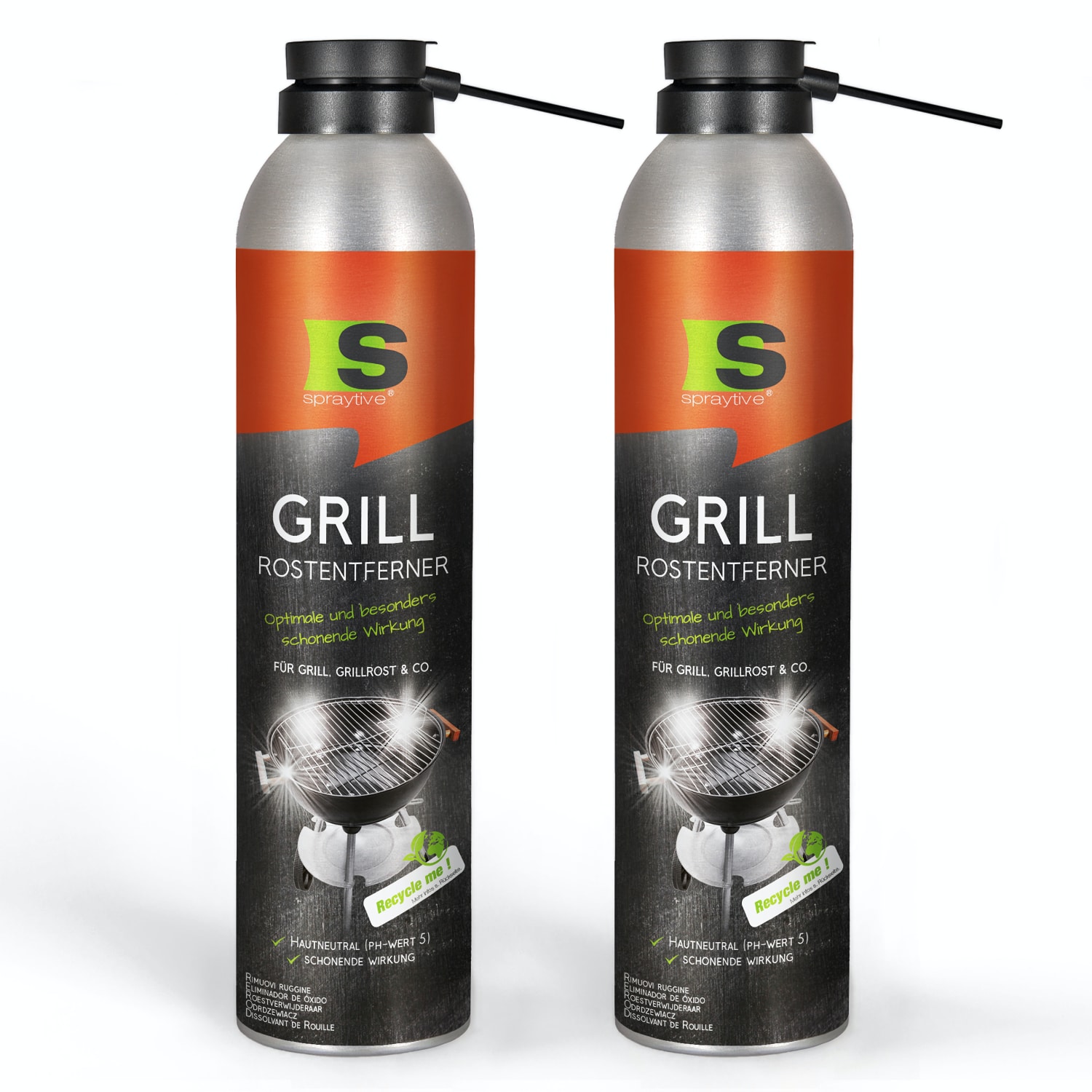 2 x 300ml Grill-Rostentferner – Materialschonende Rostentfernung – effektiv, hautneutral und sicher 