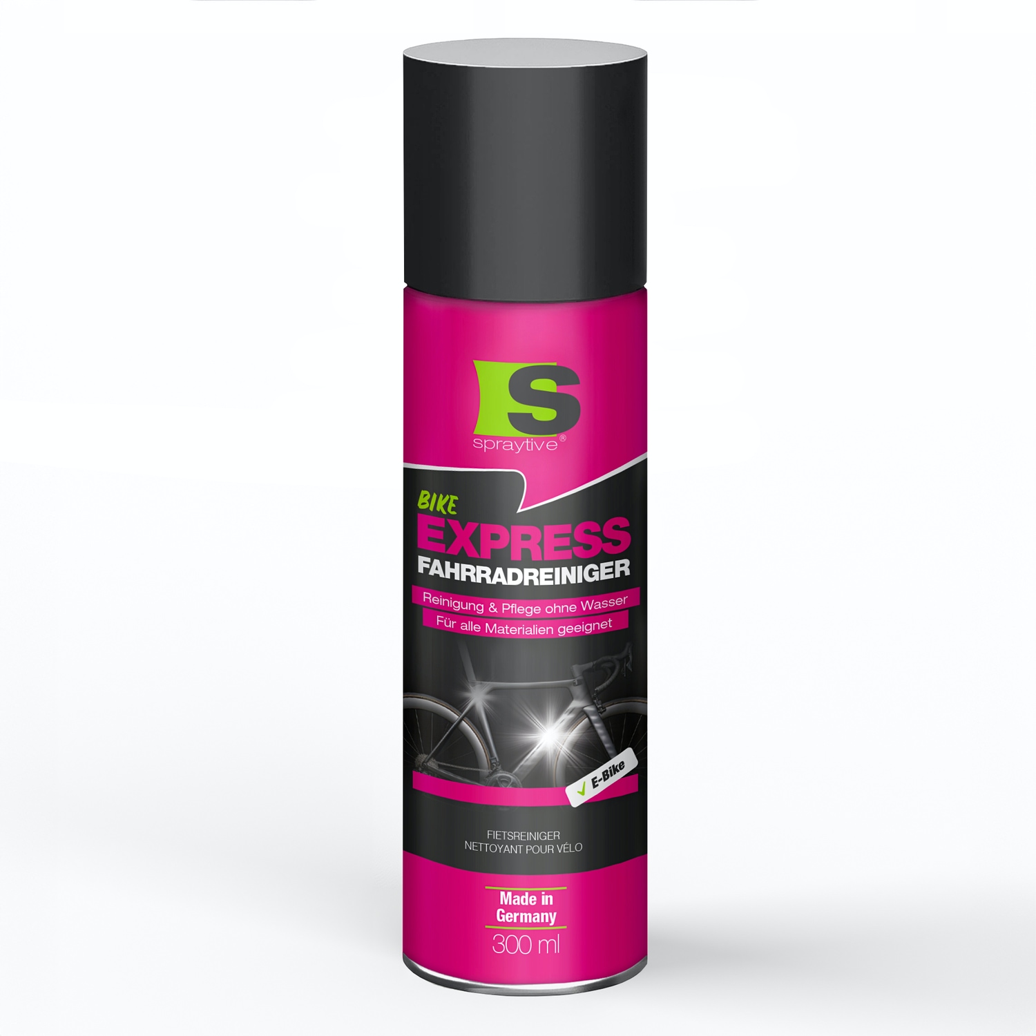 1 × 300ml Bike-Express-Fahrradreiniger-Spray – Reinigung & Wachsversiegelung ohne Wasser