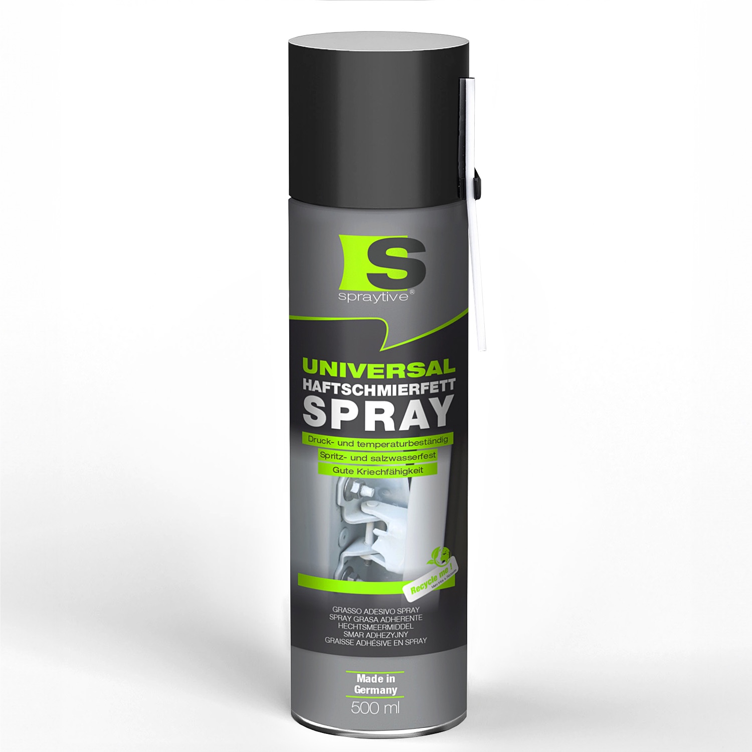 1 x 500 ml Universal-Haftschmierfett-Spray – stark haftend, kriechfähig, wasserbeständig