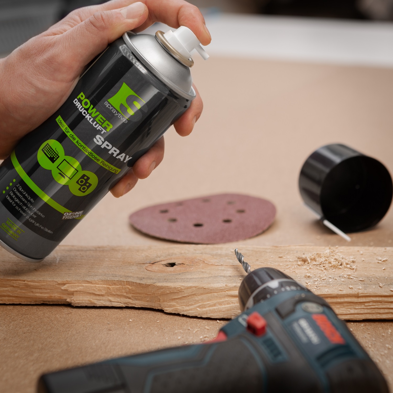 2 x 400ml Druckluftspray - Druckluftreiniger / Luftdruckspray für Tastatur, PC & Co.